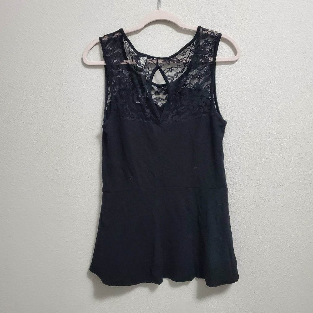 Torrid peplum tank top with lace Size 0x